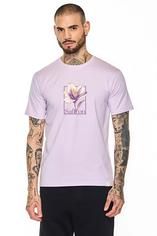 Saffron Luxe Tee – Floral Lifestyle Drop
