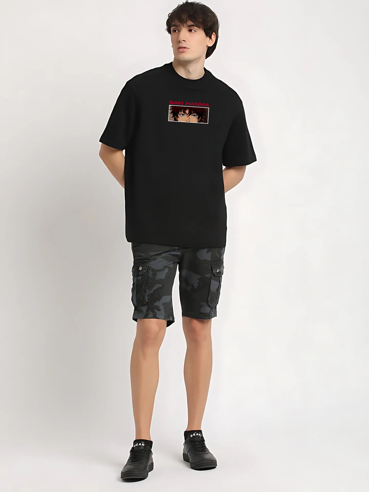 BAKI HANMA Oversized T-Shirt – Anime Fight Series