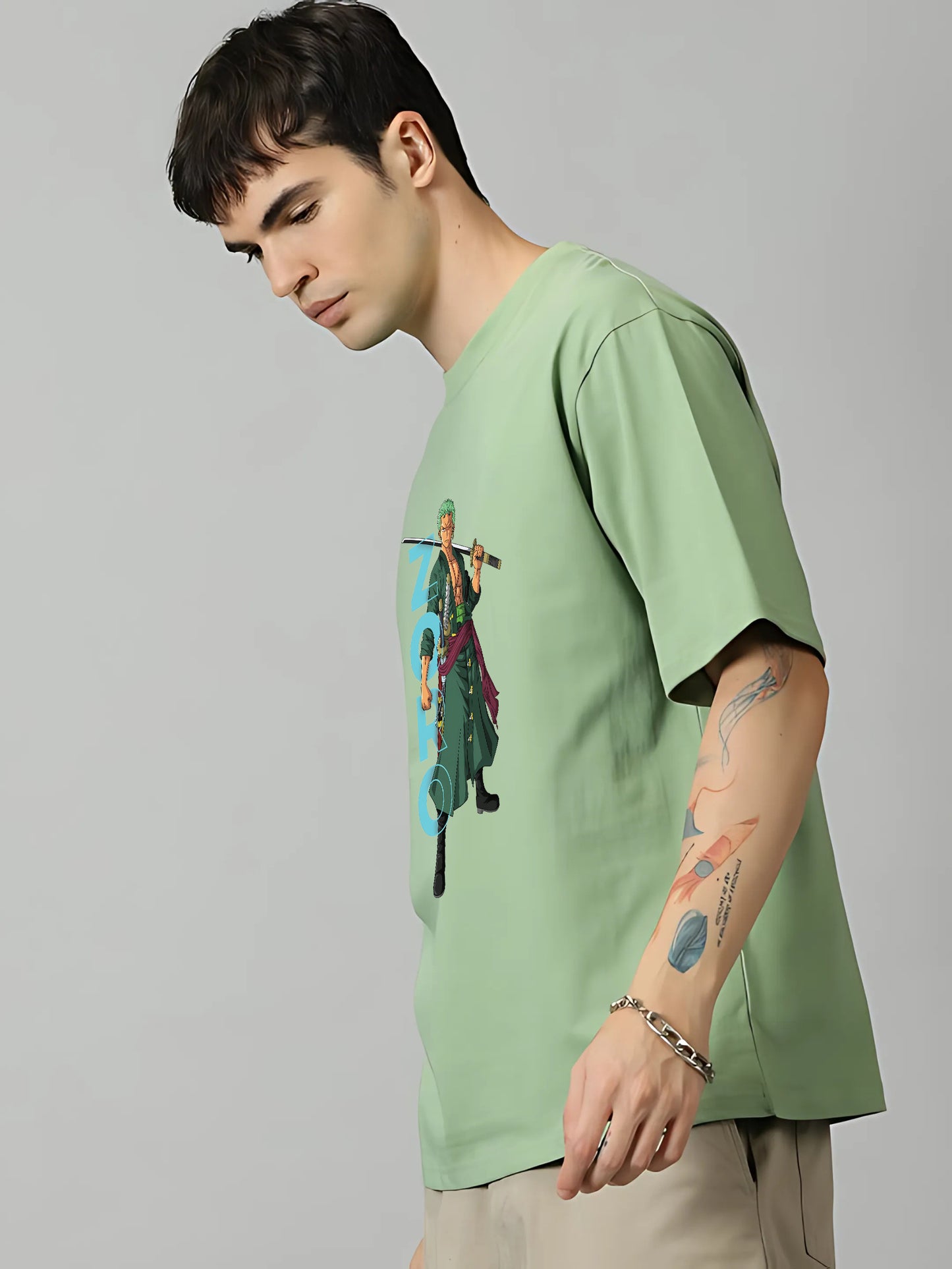 Premium Roronoa Zoro Oversized T-Shirt – Anime Edition