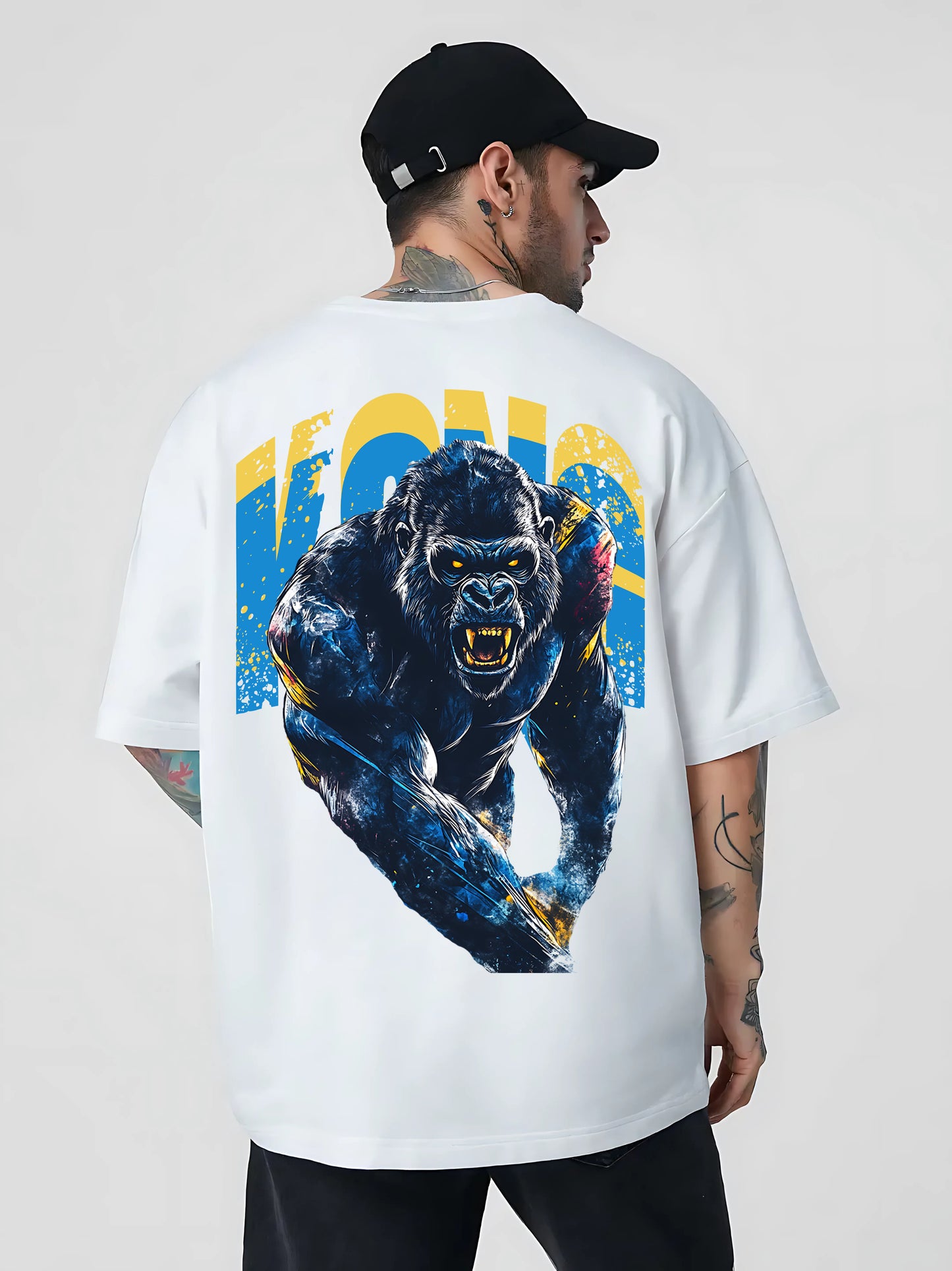 Premium White Gorilla T-Shirt for Bold Style