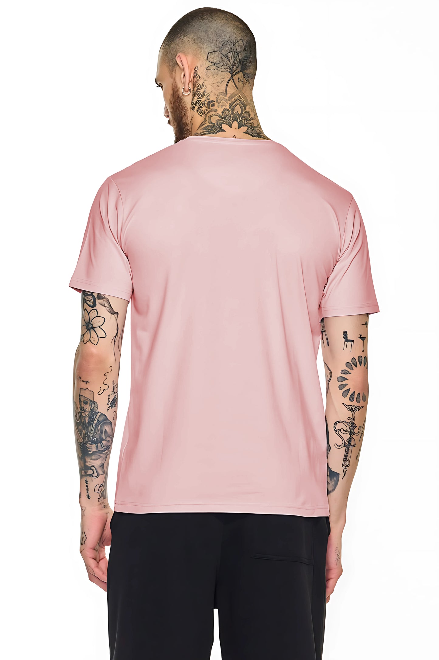 MEGA Bloomwave – Abstract Floral T-Shirt in Pastel Pink
