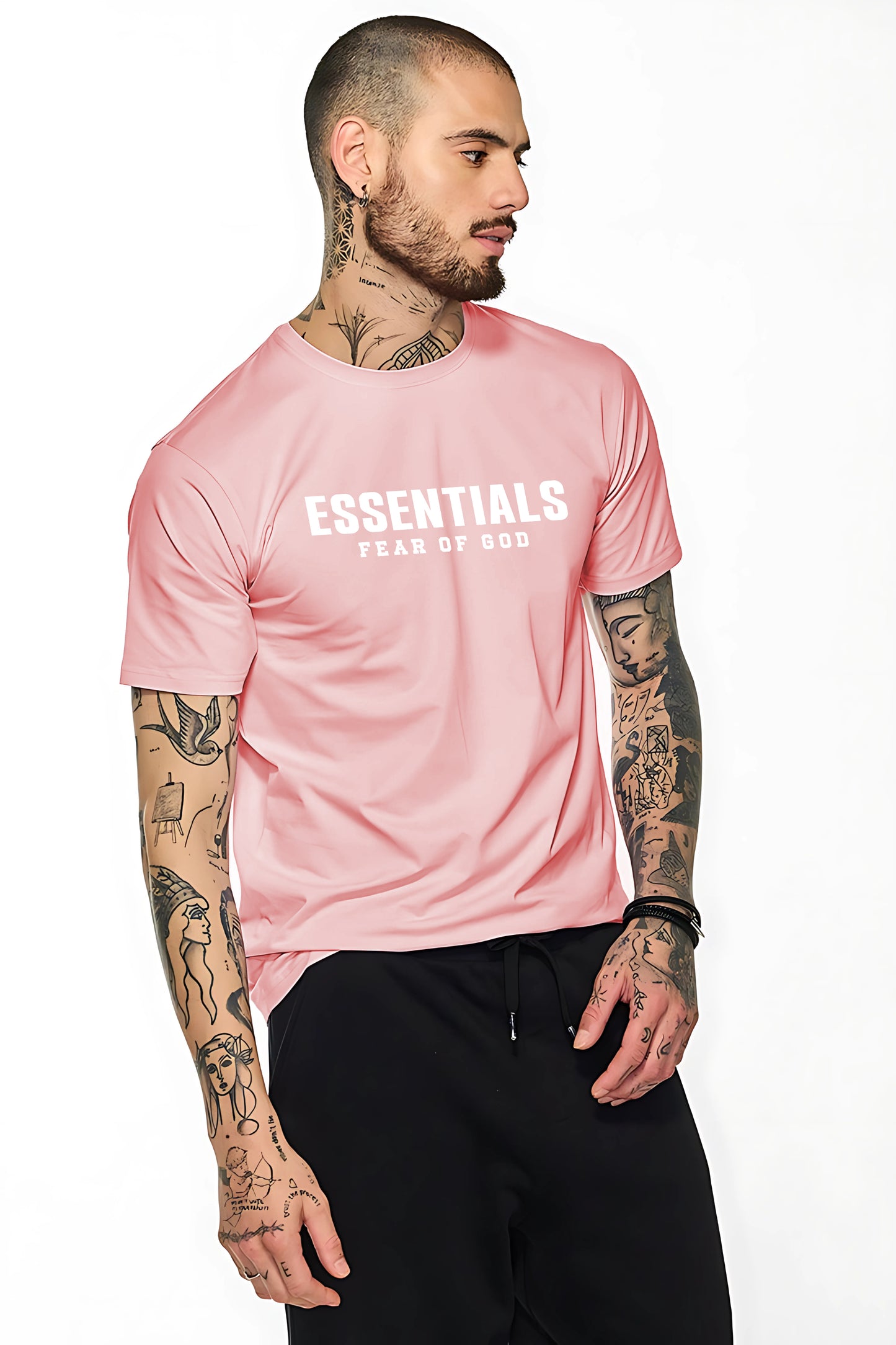 Essentials Fear of God: Pink T-Shirt