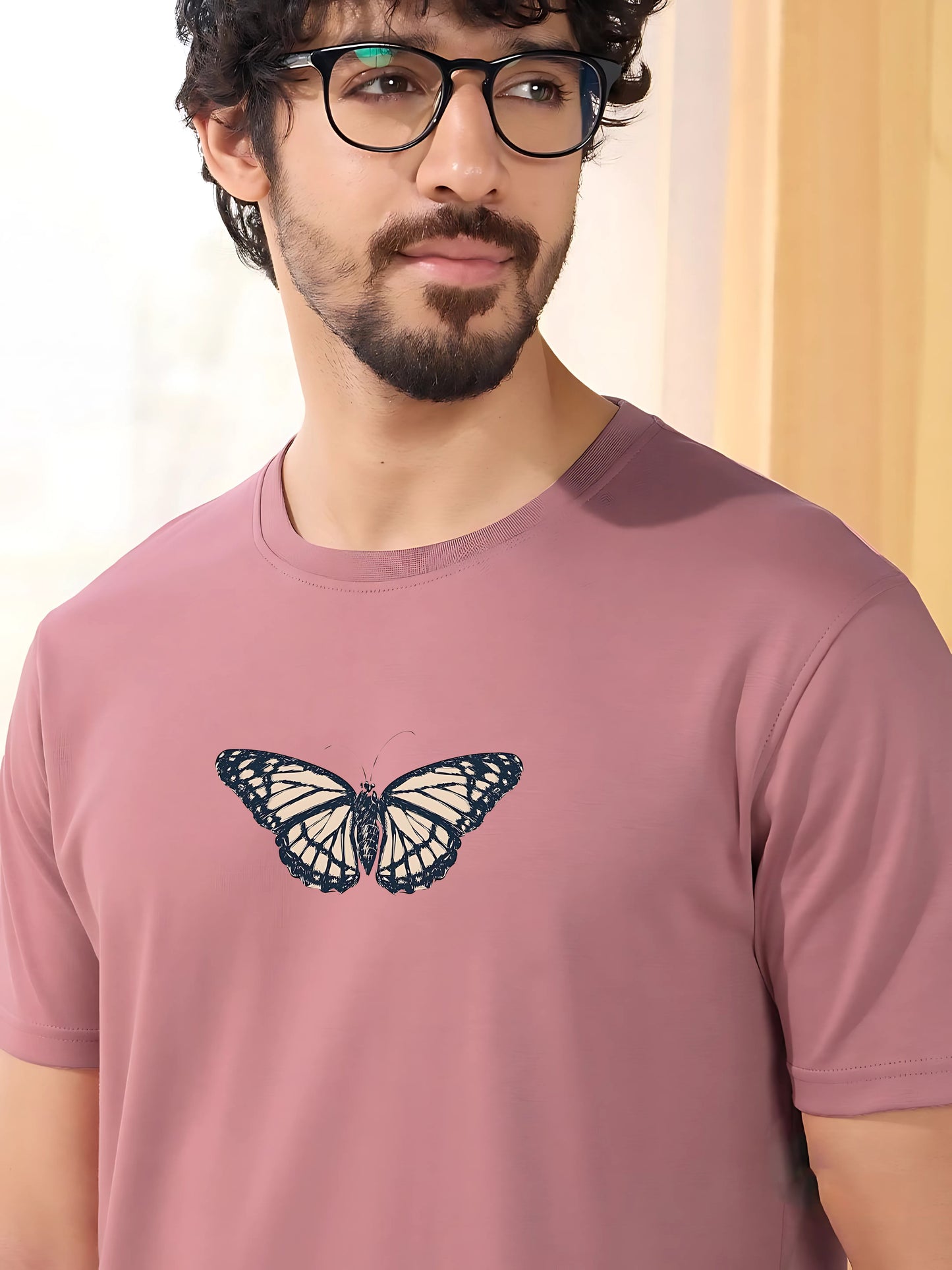 Freedom in Flight – Butterfly Cotton T-Shirt