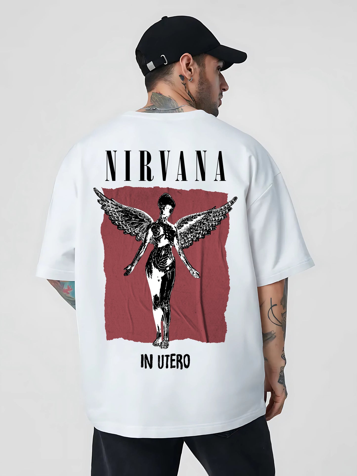 Nirvana In Utero Luxury Oversized Tee – Iconic Angel