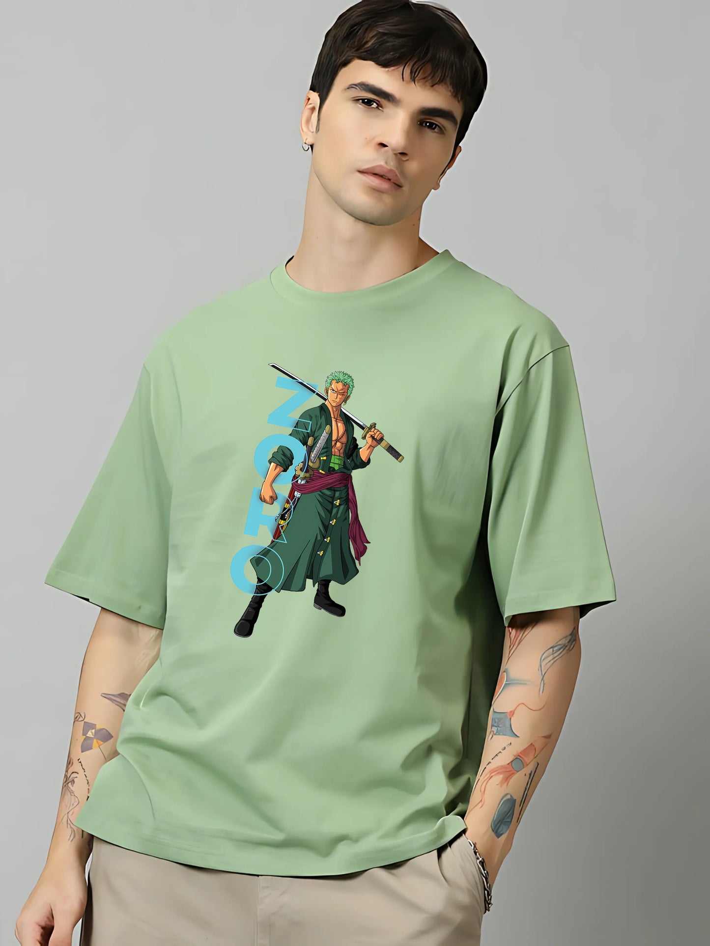 Premium Roronoa Zoro Oversized T-Shirt – Anime Edition