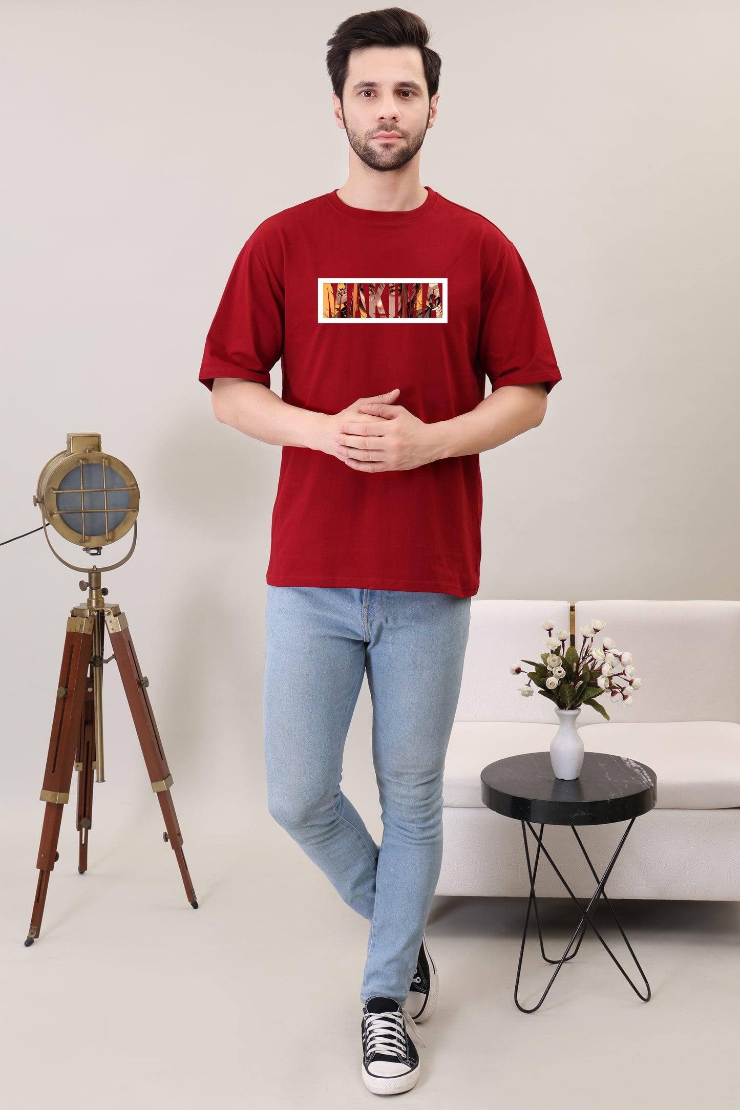 Makima Oversized Devil Domination T-Shirt – Crimson Edition