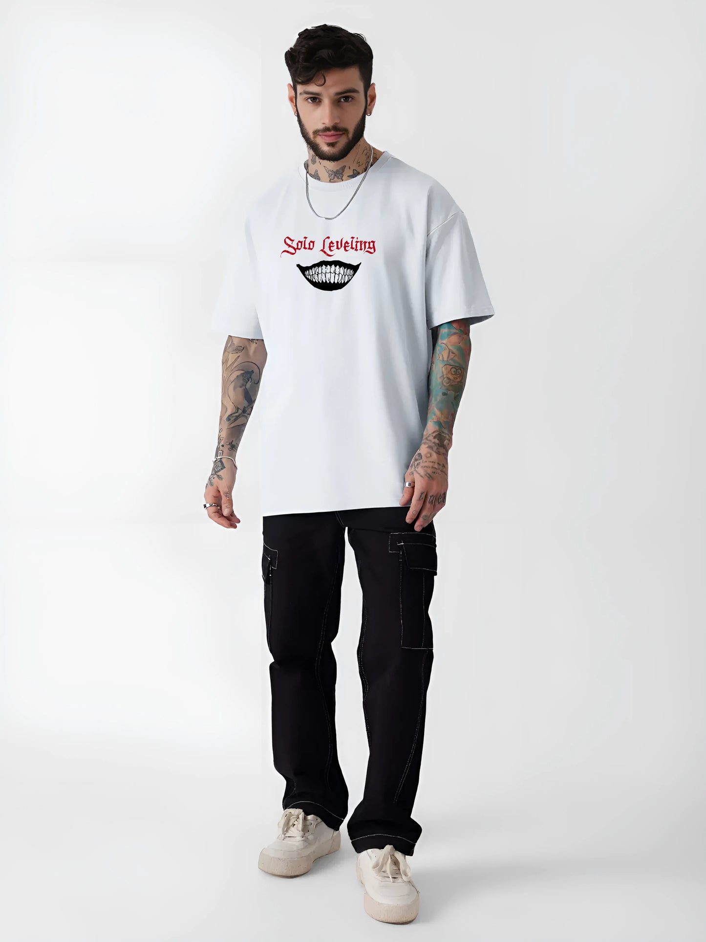 Solo Leveling – Statue of God Oversized Tee