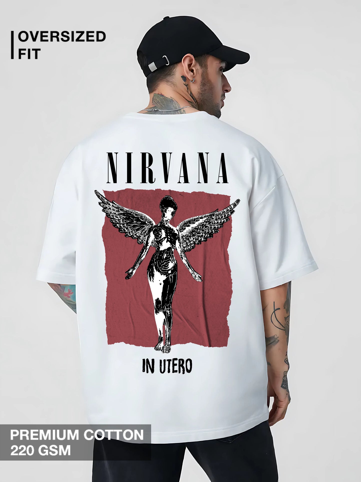 Nirvana In Utero Luxury Oversized Tee – Iconic Angel