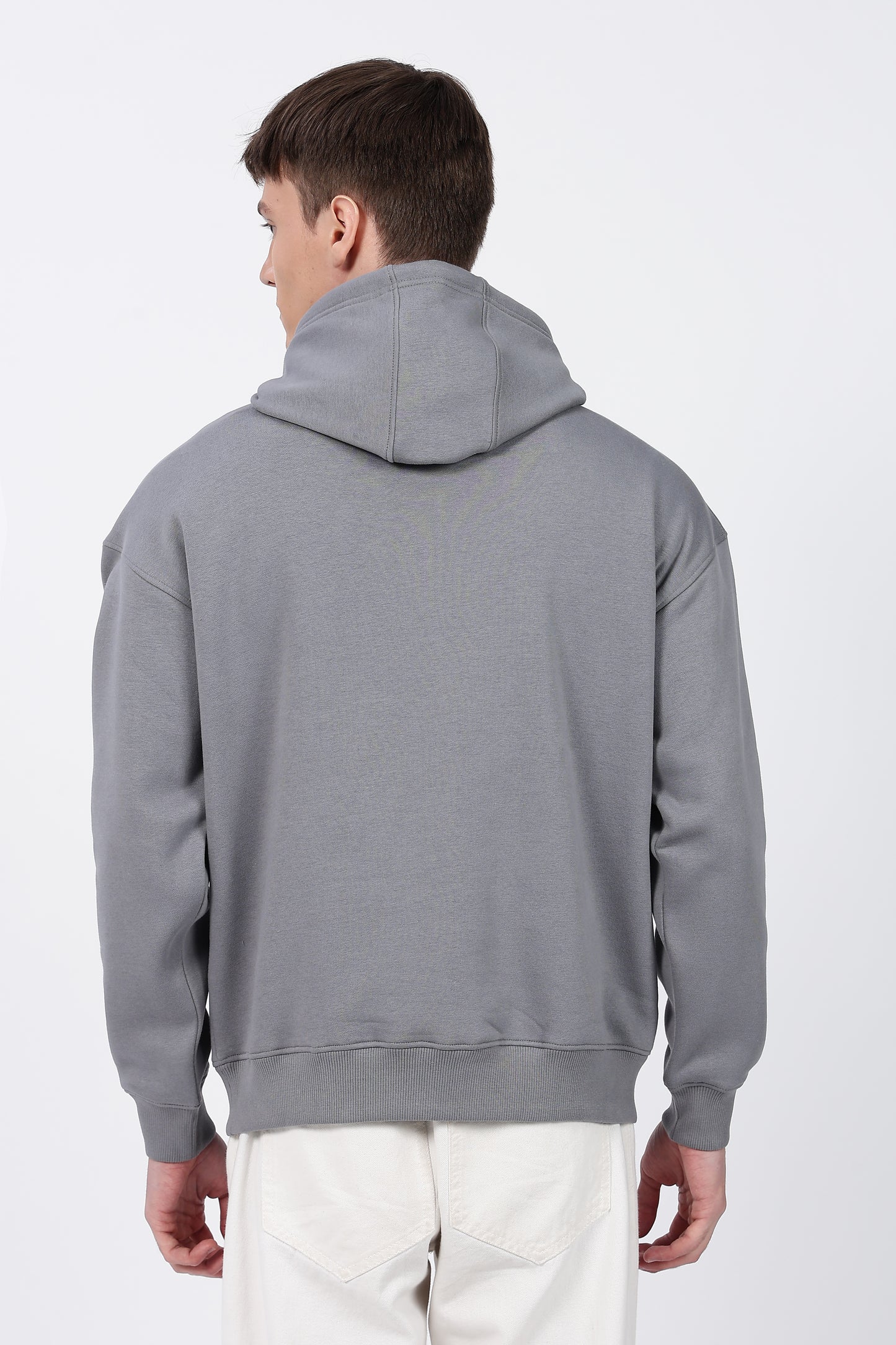 Drop Shoulder Core Lab Hoodie – Grey