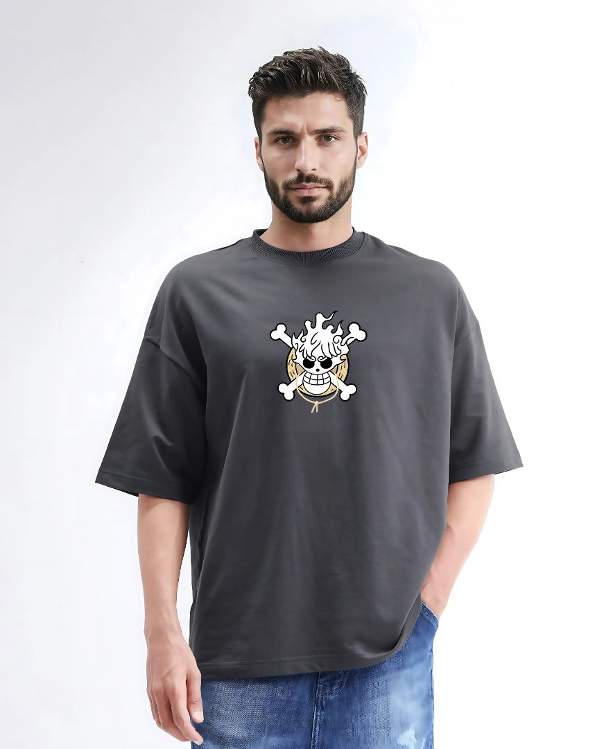 Gear 5 Luffy vs Kaido T-Shirt – Oversized One Piece Anime Tee