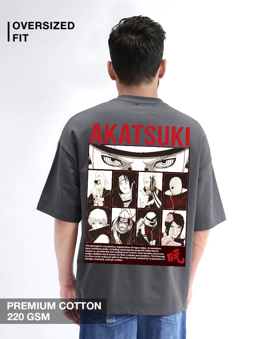 Akatsuki Oversized T-Shirt – Naruto Villains Edition