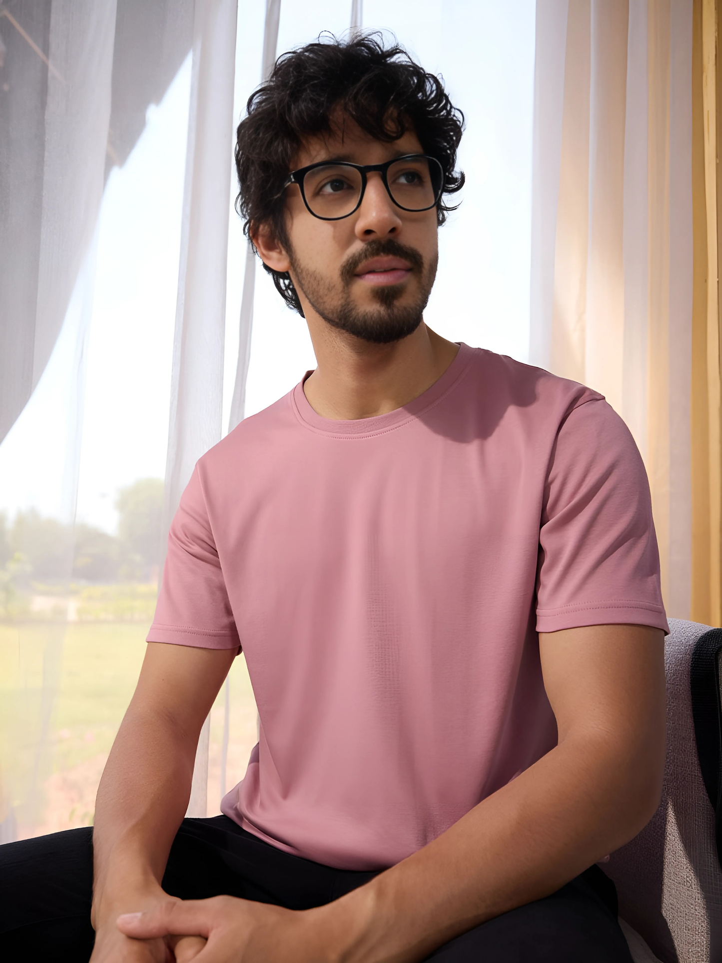 Premium Mauve Solid Tees – Ultra-Soft & Stylish