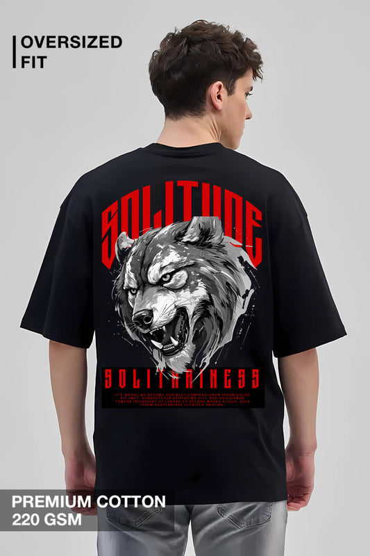 Lone Wolf: Strength in Solitude Oversized Tees
