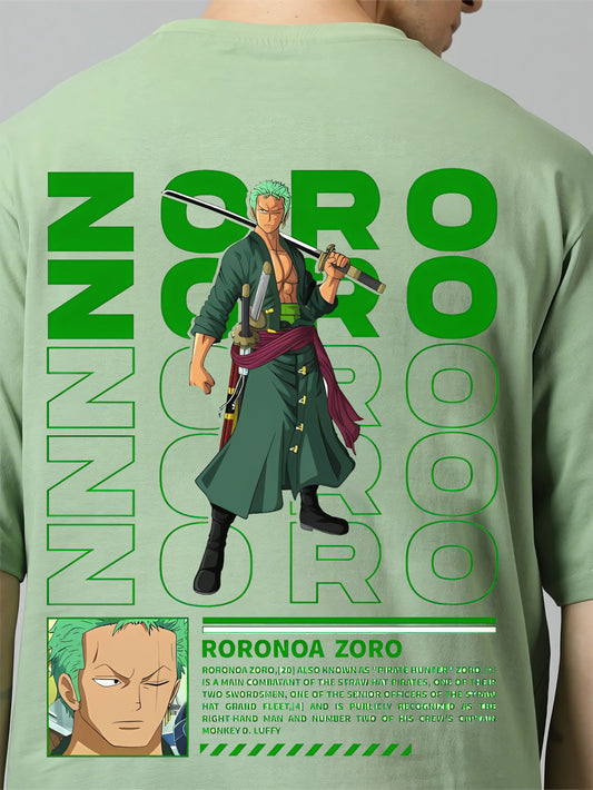 Premium Roronoa Zoro Oversized T-Shirt – Anime Edition