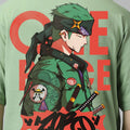 Zoro Samurai Graffiti Oversized Tees | Anime Edition