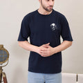 Cosmos Astronaut: Navy Blue Graphic Tee - Megakart