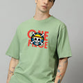 Zoro Samurai Graffiti Oversized Tees | Anime Edition