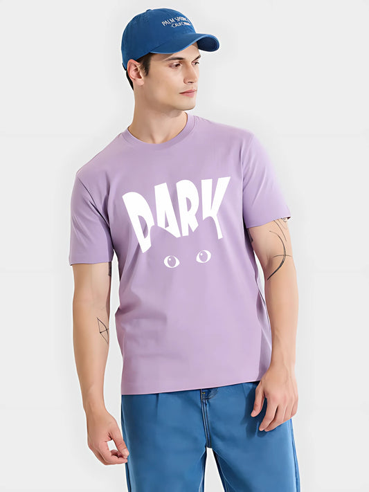 DARK Printed Cotton T-Shirt – Regular Fit Streetwear