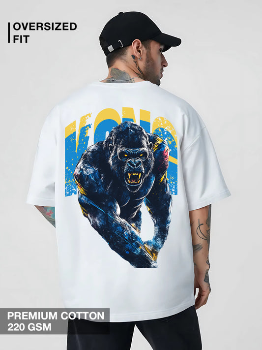 Premium White Gorilla T-Shirt for Bold Style