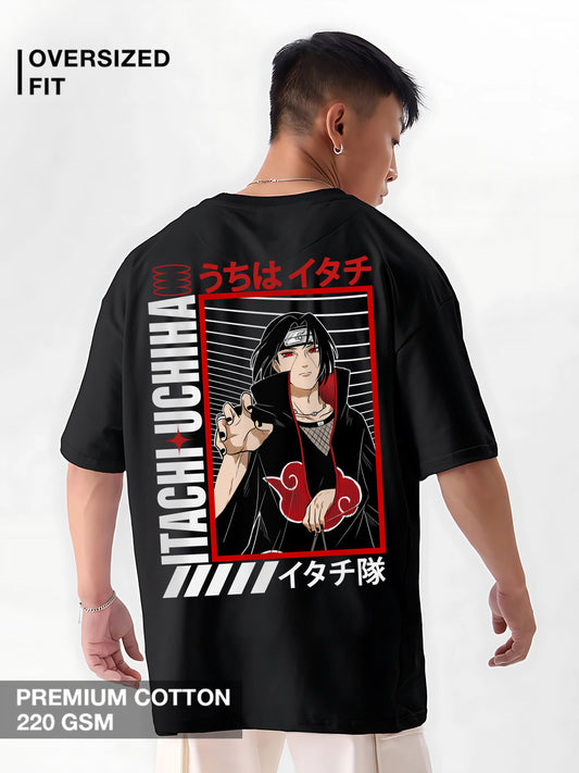Itachi Uchiha Oversized Tees – Luxury Anime Streetwear