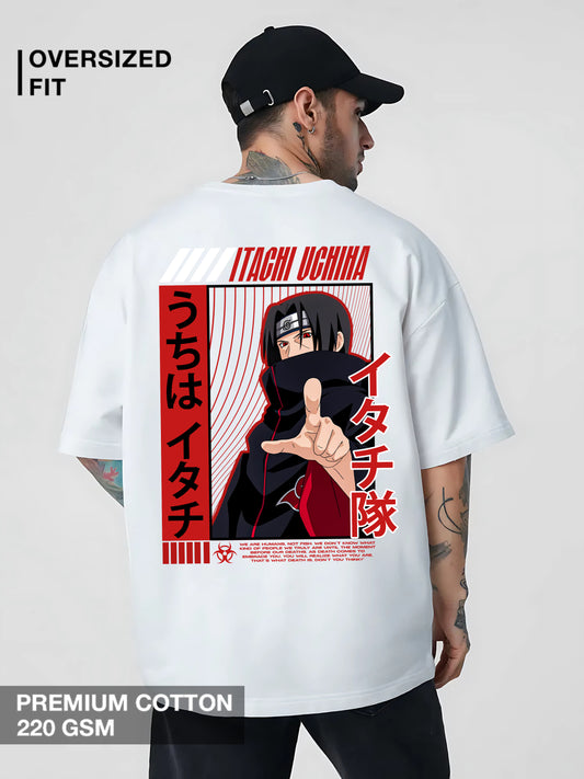 Itachi Uchiha Oversized Tees– Premium Anime Streetwear