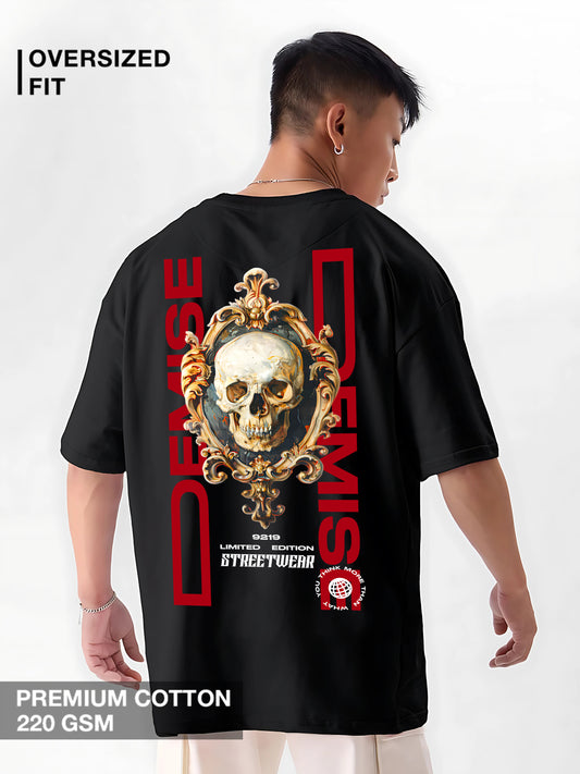 Demise Skull Art Oversized T-Shirt – Black | Limited Edition