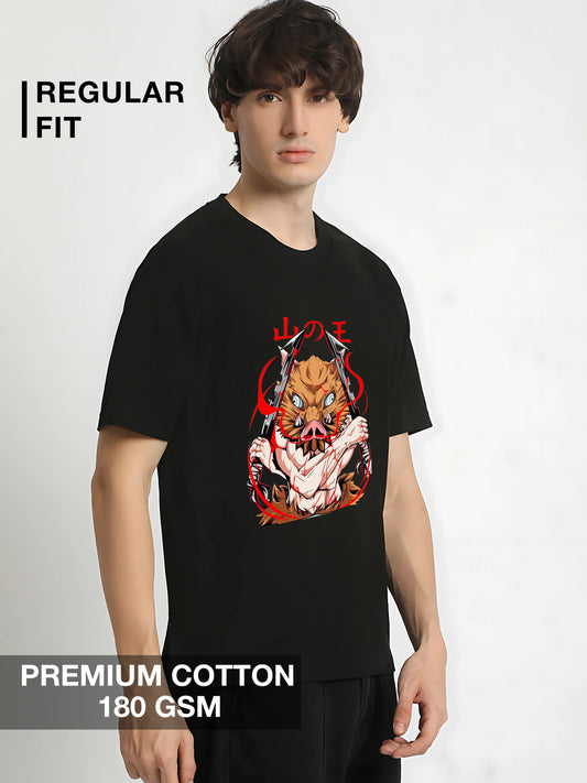 Inosuke Rage Strike Tee – Black Battle Edition
