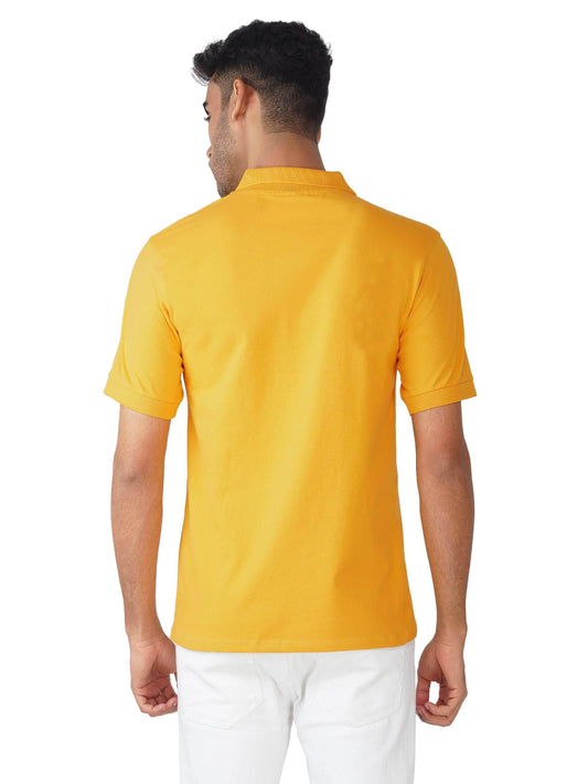 Mustard Premium Cotton Polo T-shirt