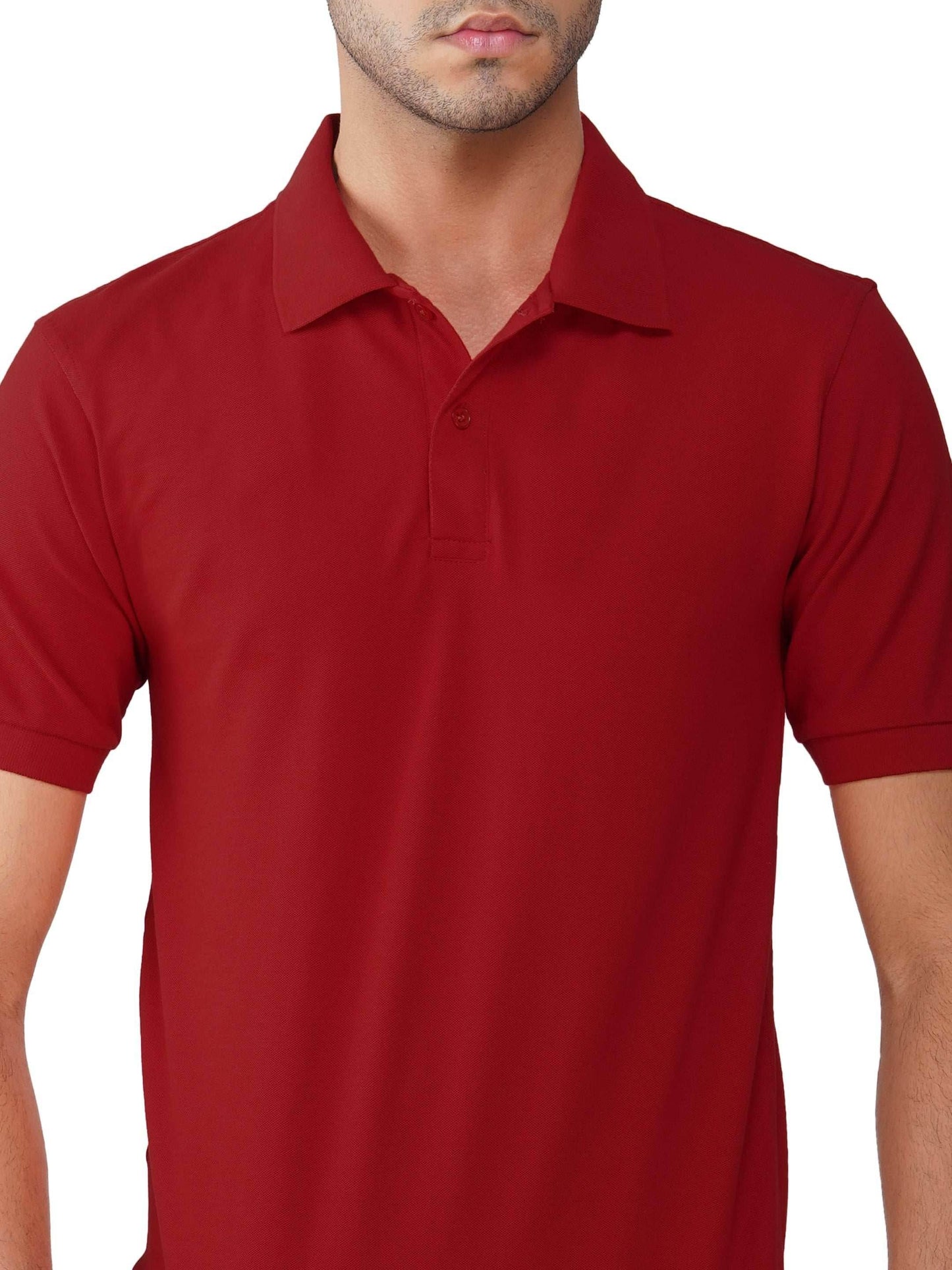 Red Premium Cotton Polo T-shirt