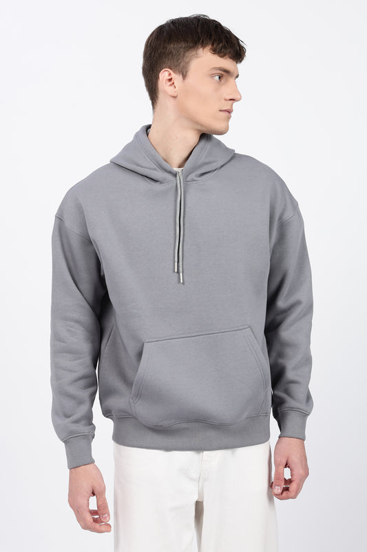Drop Shoulder Core Lab Hoodie – Grey