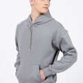 Drop Shoulder Core Lab Hoodie – Grey