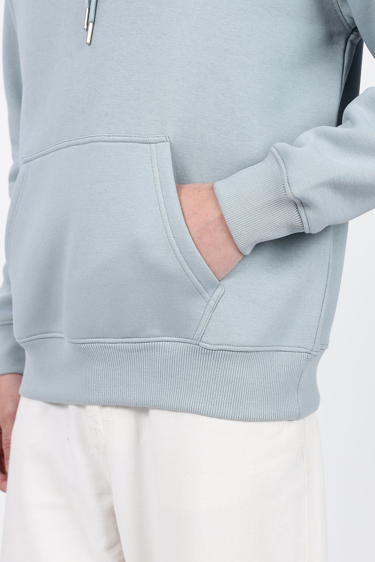 Drop Shoulder Core Lab Hoodie – Light Blue