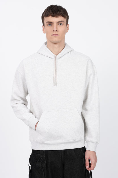 Drop Shoulder Core Lab Hoodie – Light Grey