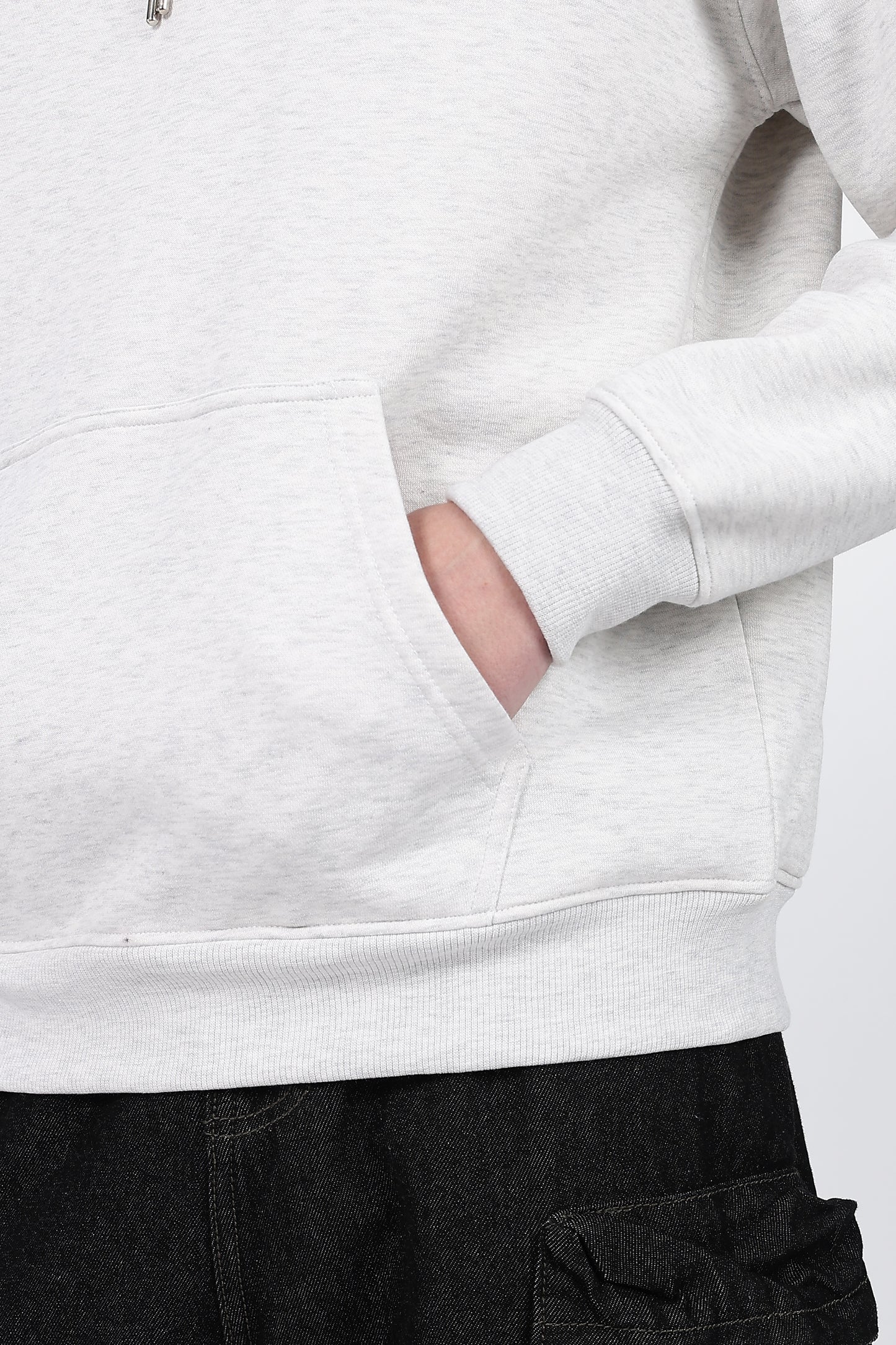 Drop Shoulder Core Lab Hoodie – Light Grey