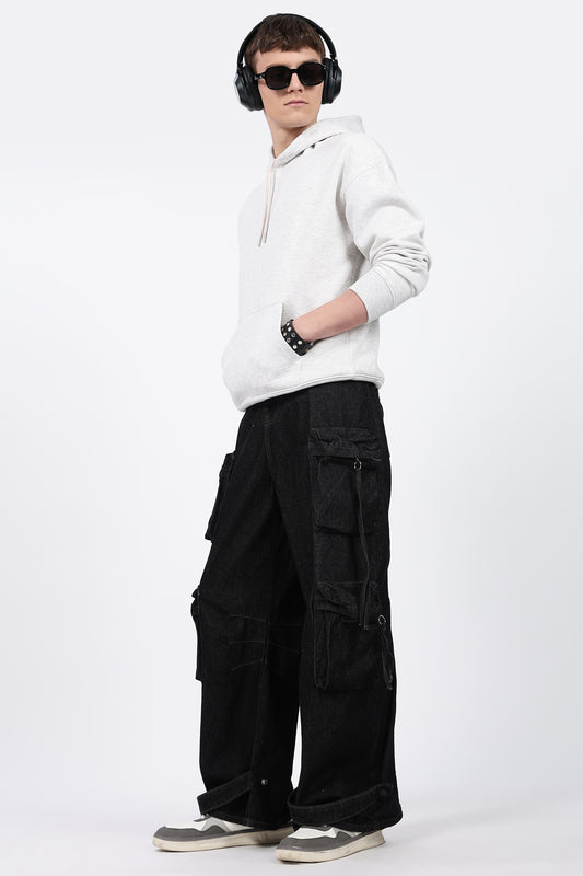 Drop Shoulder Core Lab Hoodie – Light Grey