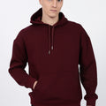 Maroon Drop Shoulder Core Lab Hoodie