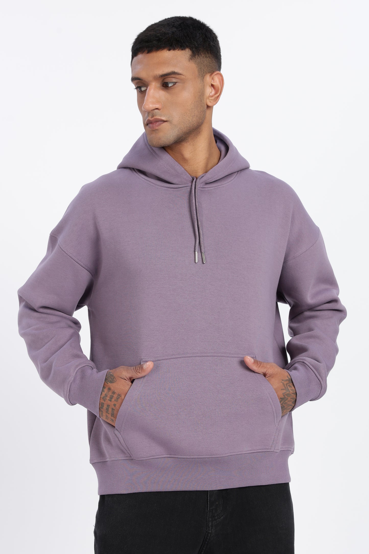 Drop Shoulder Core Lab Hoodie – Lavender