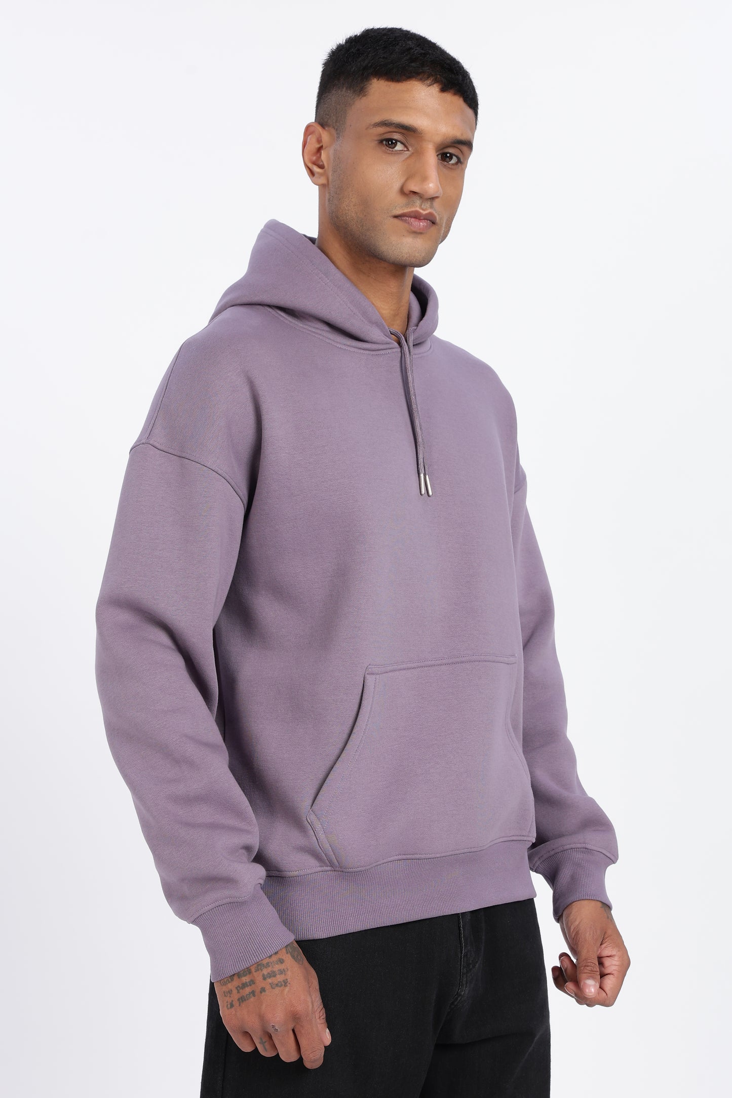 Drop Shoulder Core Lab Hoodie – Lavender
