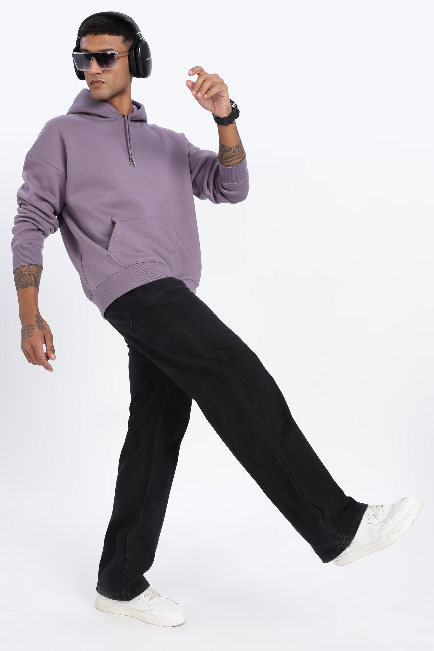 Drop Shoulder Core Lab Hoodie – Lavender