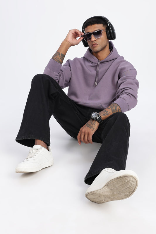 Drop Shoulder Core Lab Hoodie – Lavender