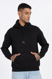 Black 350 GSM Oversized Relaxed Fit Hoodie – Megakart