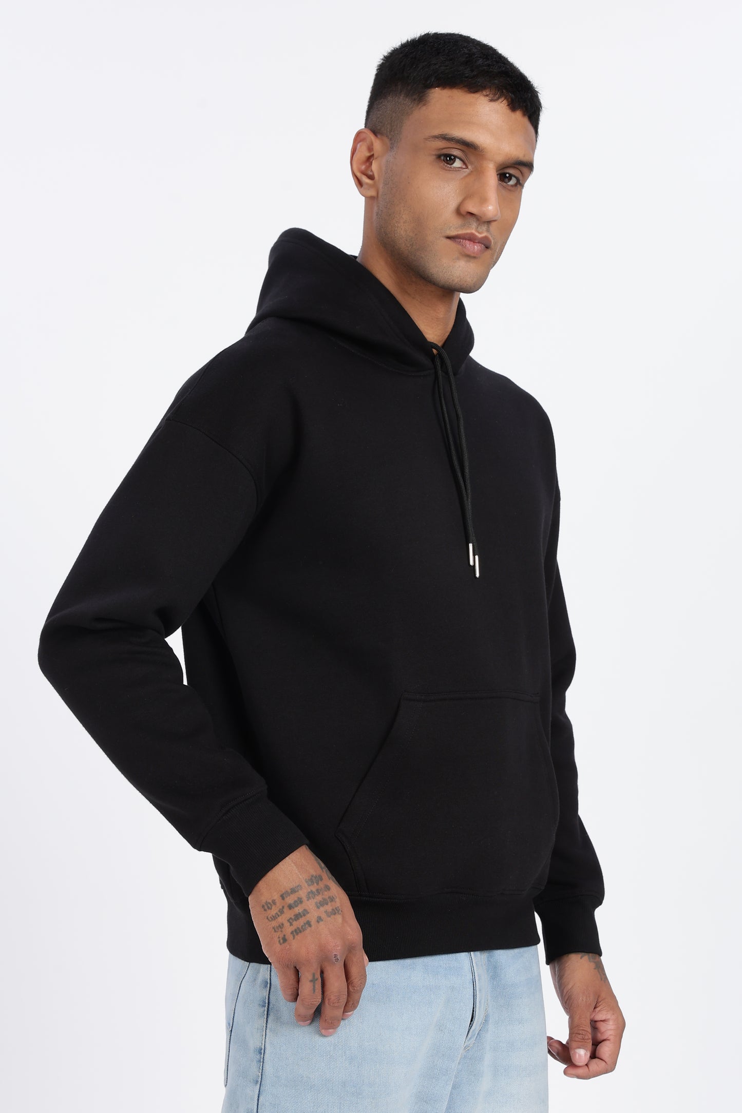 Relaxed Fit Core Lab Hoodie – Black