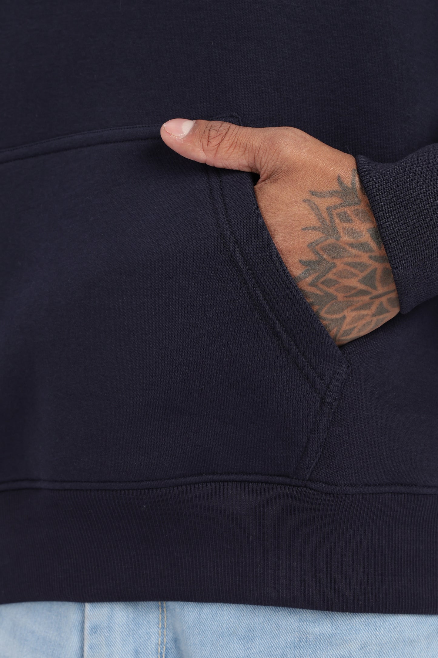 Drop Shoulder Core Lab Hoodie – Navy Blue