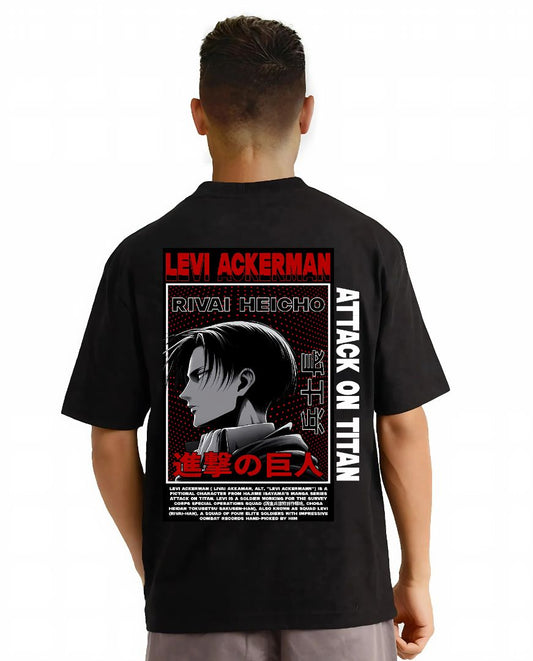 Levi Ackerman Oversized Tees – Attack on Titan Edition