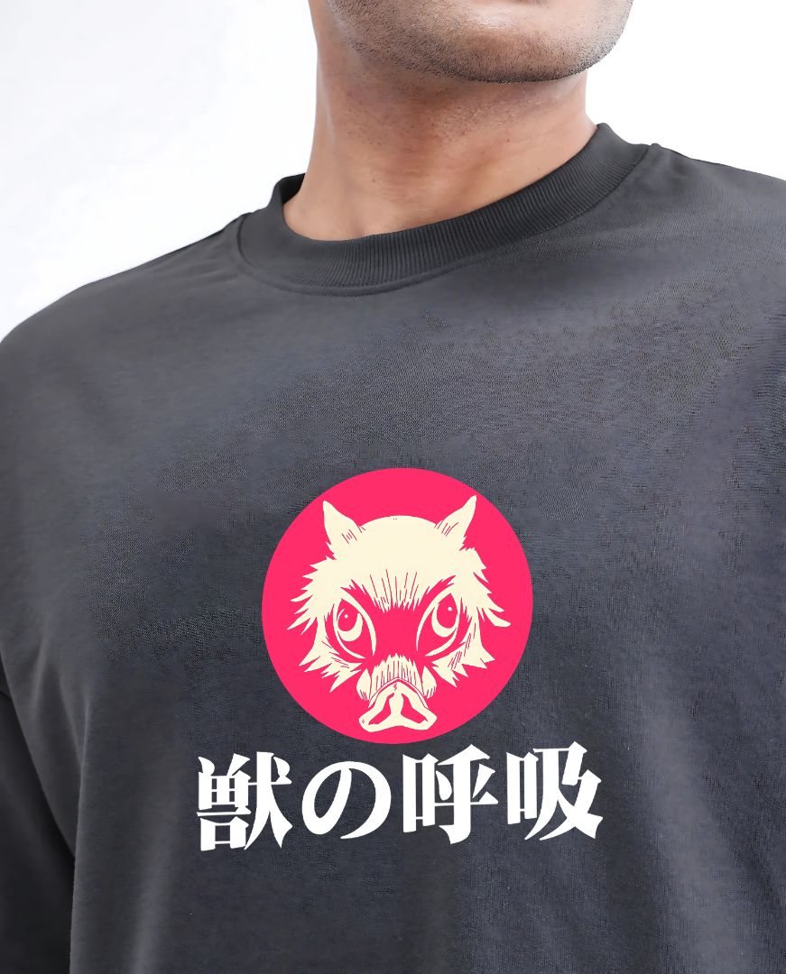 Beast Breathing Inosuke Oversized T-Shirt