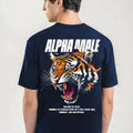 Alpha Male Oversized Tees – Navy Blue