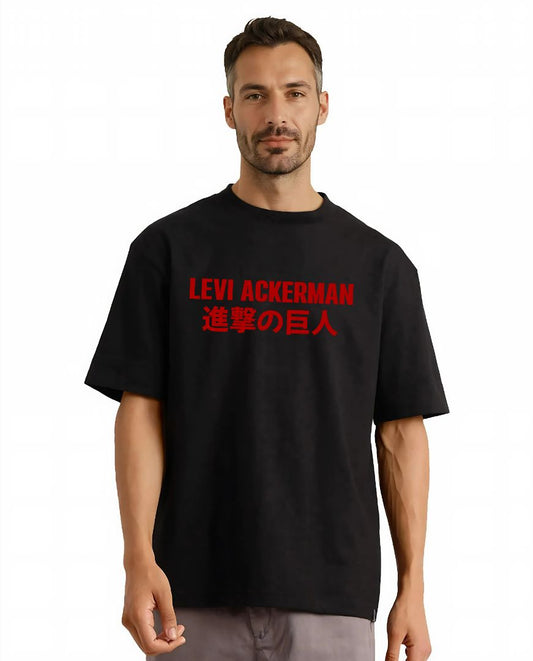 Levi Ackerman Oversized Tees – Attack on Titan Edition