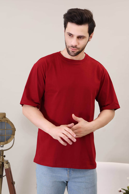 Maroon Oversized Tshirt