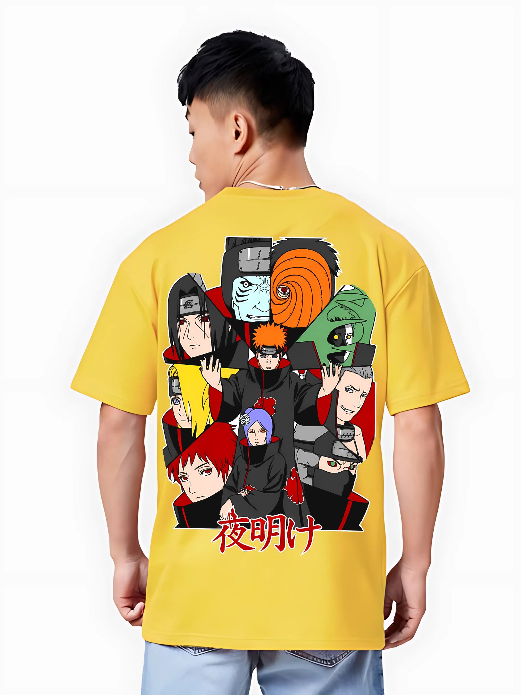 Buy Akatsuki Villains Naruto Oversized Anime T-Shirt – Free