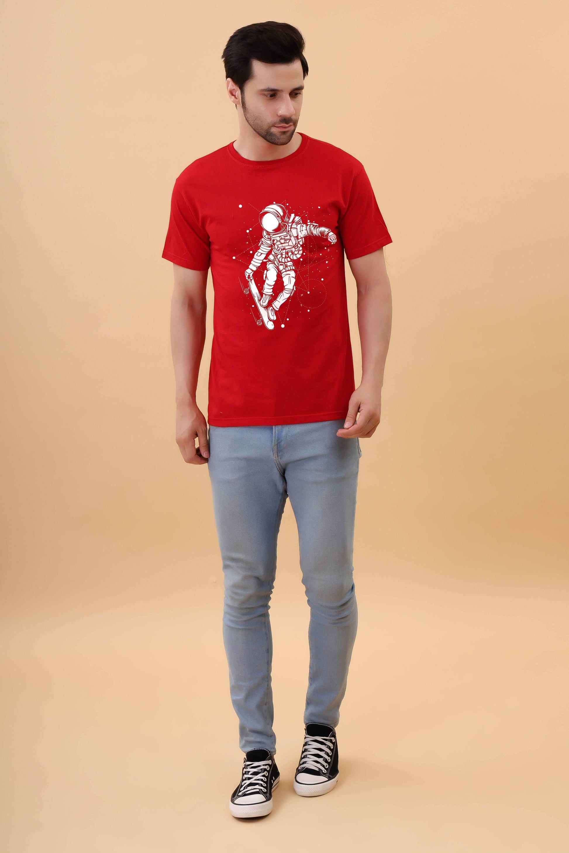 Astronaut: Red Regular T-shirt